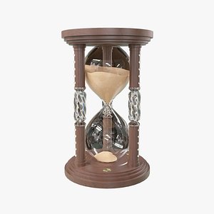 3D Wooden Hourglass Sand Timer