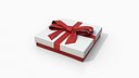 Gift Box - Flat Regular with Fixed Ribbon Bow