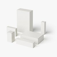 Diverse Carton Box Packages Collection PBR