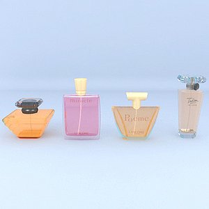 bottles perfumes 3D