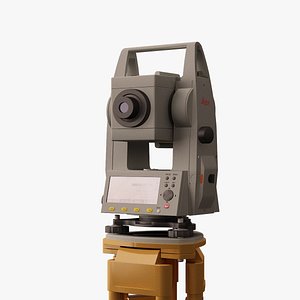 3d leica tc 407 total