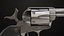 Revólver 04 modelo Colt Silver todas as texturas PBR Unity UE