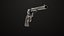 Revólver 04 modelo Colt Silver todas as texturas PBR Unity UE