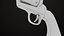 Revólver 04 modelo Colt Silver todas as texturas PBR Unity UE