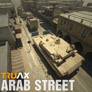 Arab Street with Vehicles