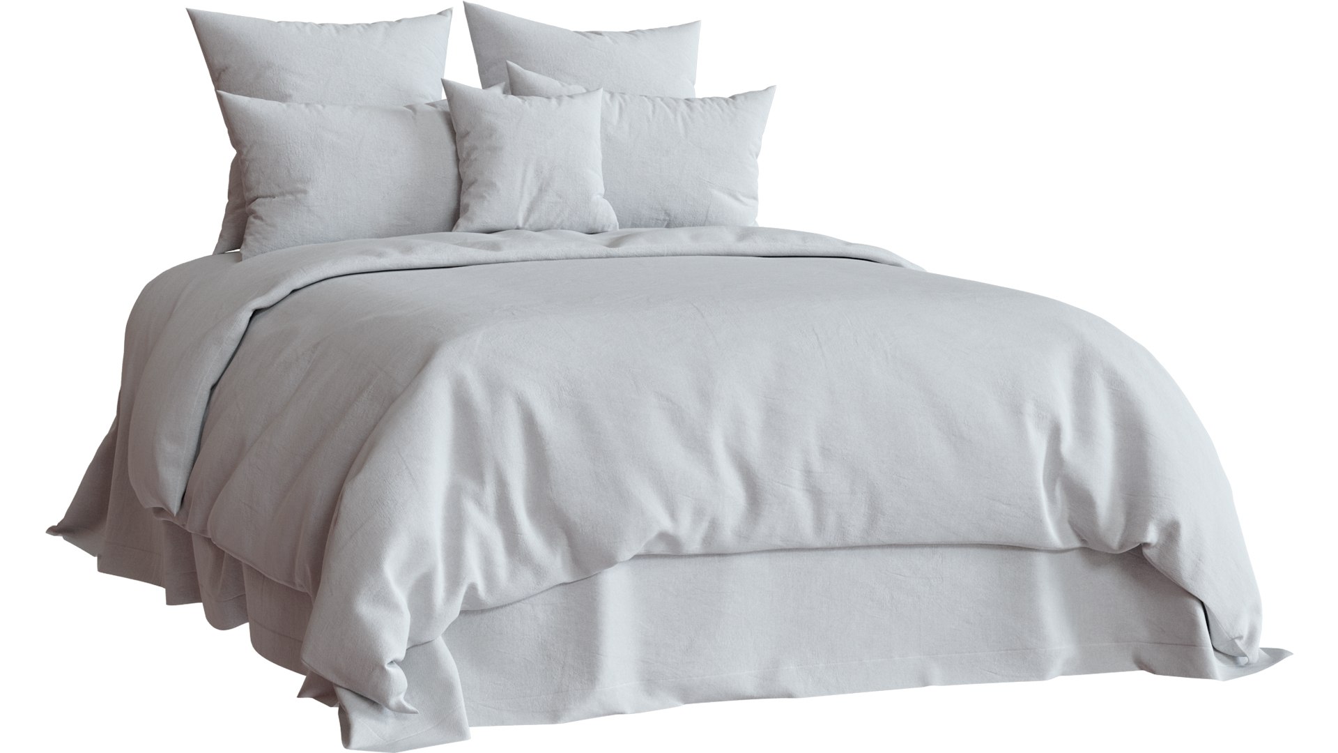 White Linens 3D Model - TurboSquid 1846398