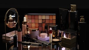 Cosmetic Collection 3D Model 3D model