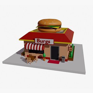 3D Low Poly Burgs