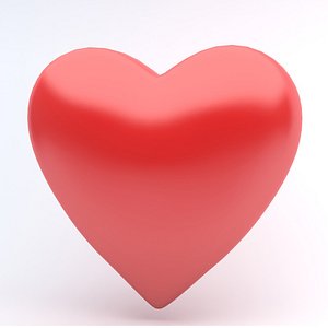 heart icon 3D model