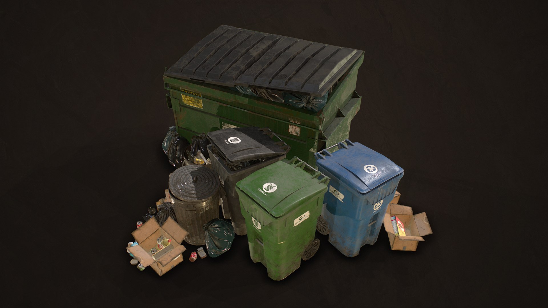 3D pack urban trash 3 model https://p.turbosquid.com/ts-thumb/34/NJvEhs/rpX6tHgP/urbantrashpack3_02/jpg/1587635254/1920x1080/fit_q87/4eea18bc8416f44cc2337562fb2fc7220df82bbb/urbantrashpack3_02.jpg