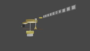 Low poly electric components 3D
