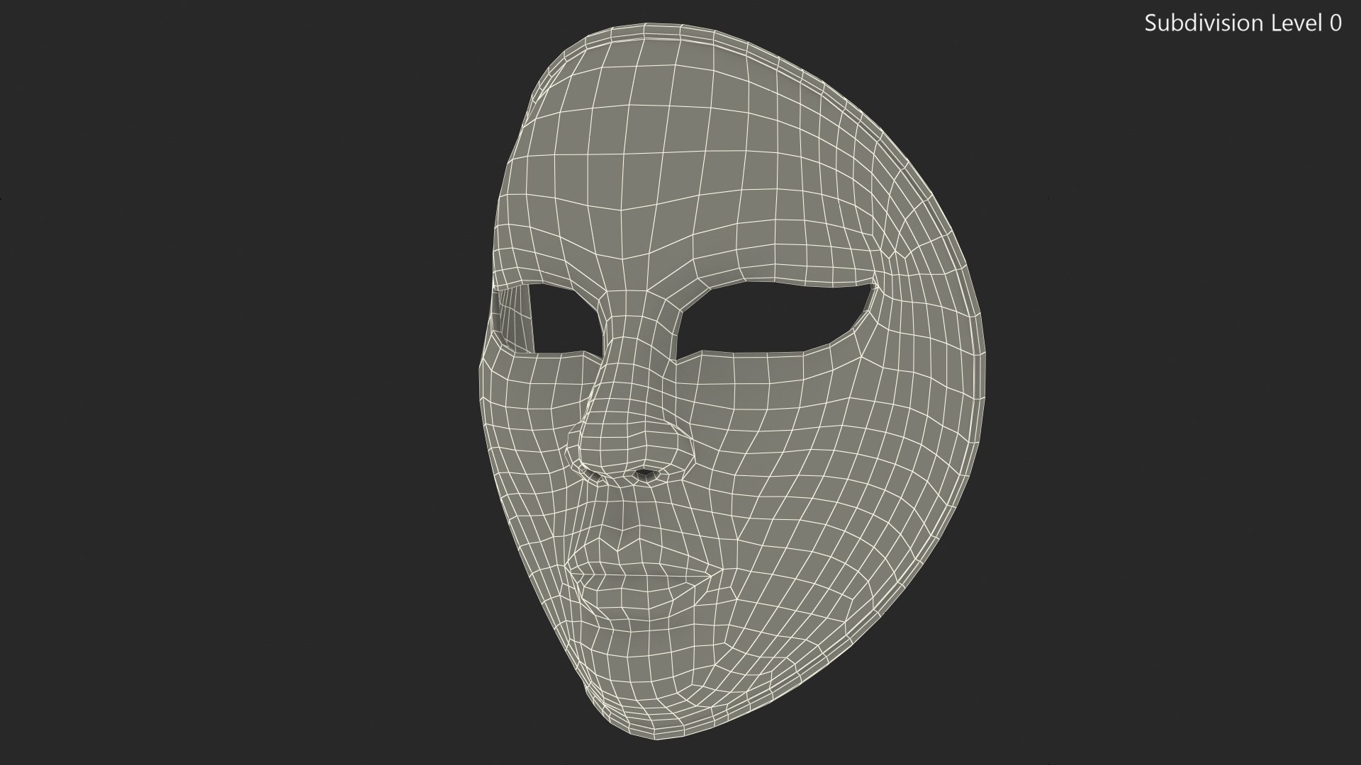 3D blue face carnival mask model - TurboSquid 1476112