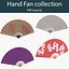 hand fans pbr 3D model