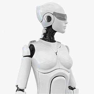 Female Cyborg Robot Rig