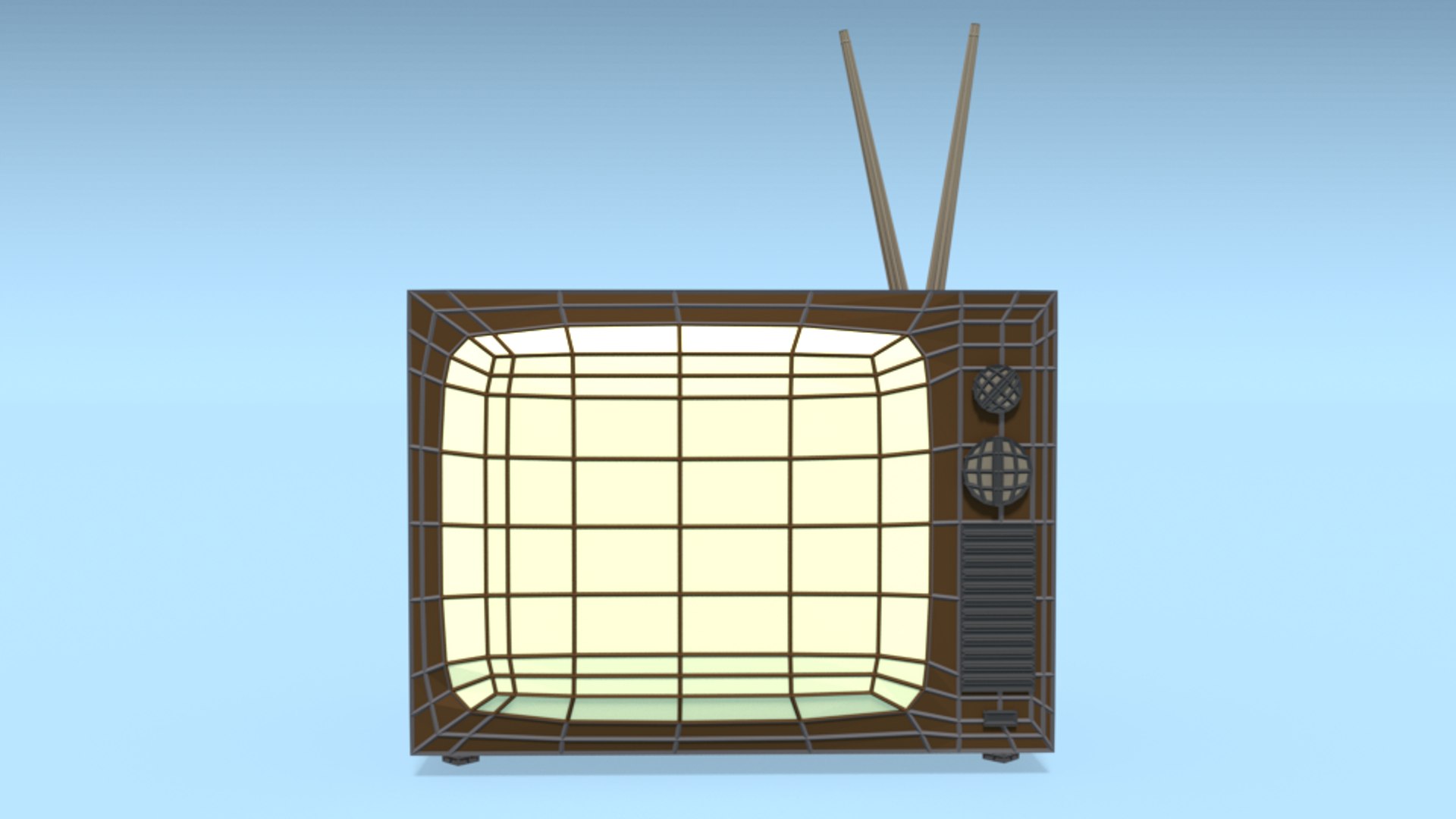 Modern tv retro radio 3D model - TurboSquid 1403552