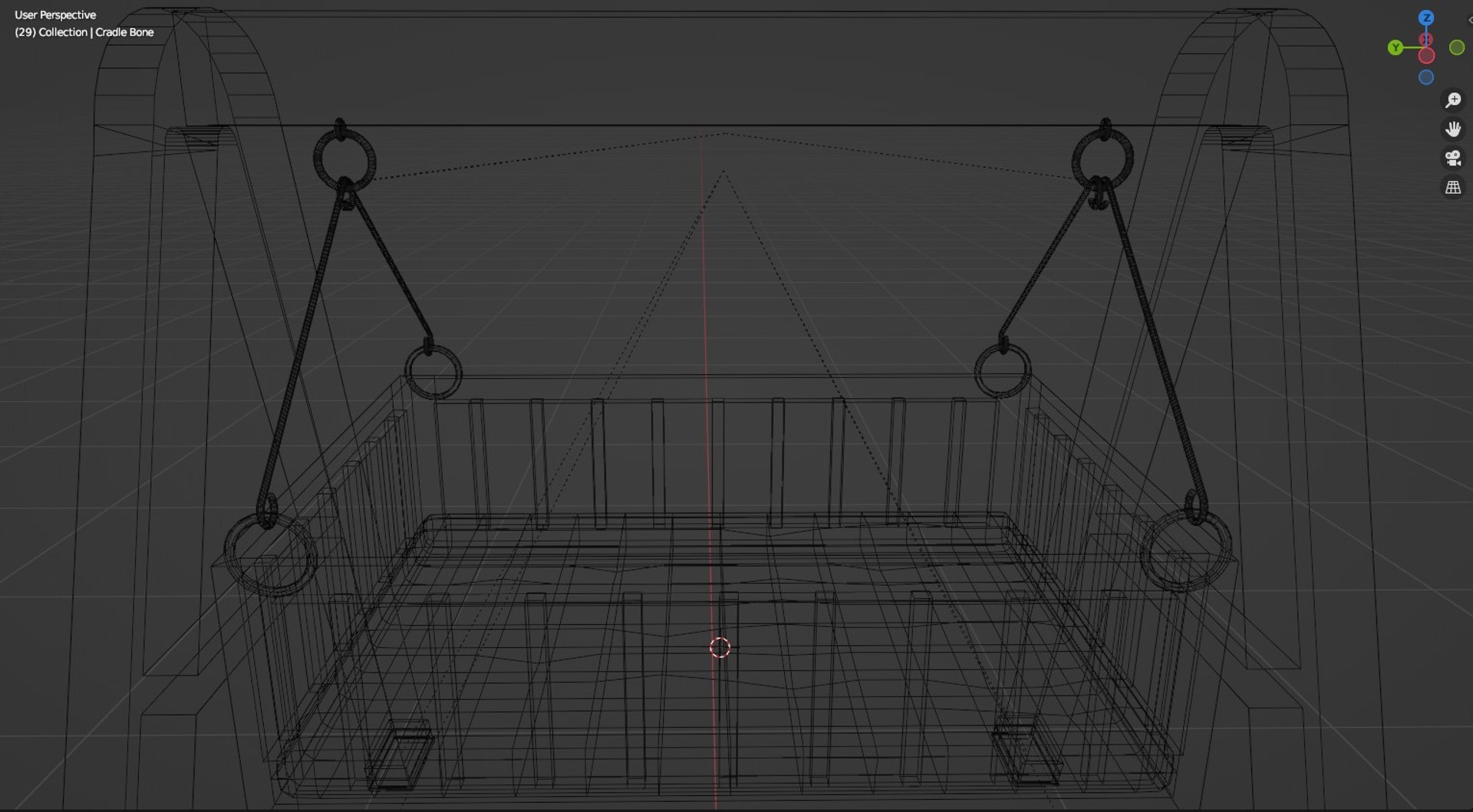 3D Cradle - Rigged Swing Crib - TurboSquid 2251513