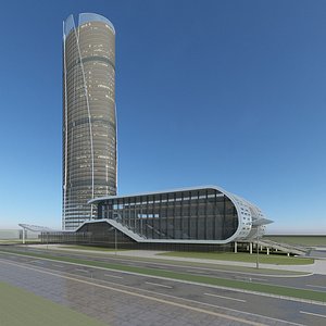 3D Modern Building 72 model