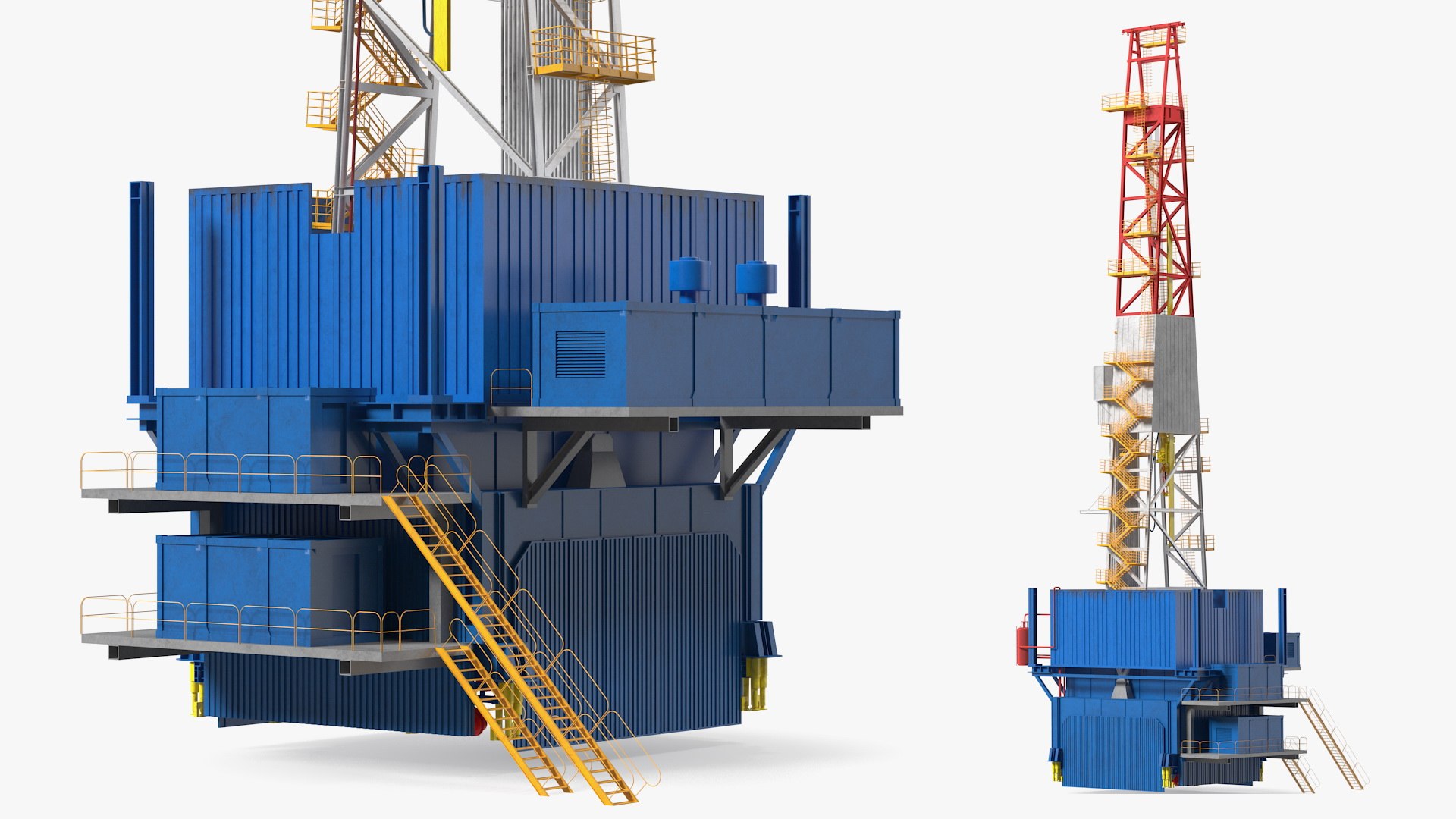 Drilling Rig 3D model preview
