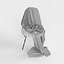 Charles＆Ray Eames的Vitra Eames Plastic DSX椅子用毯子布