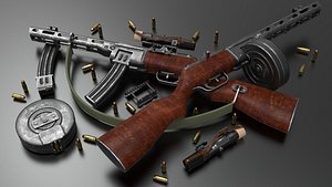Ppsh-41 Submachine Gun Fps - Tps