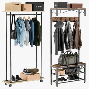 realistic wardrobe 3 clothing 3D