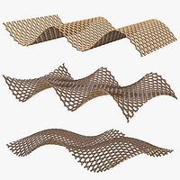 Parametric Woven Wood Structures Set