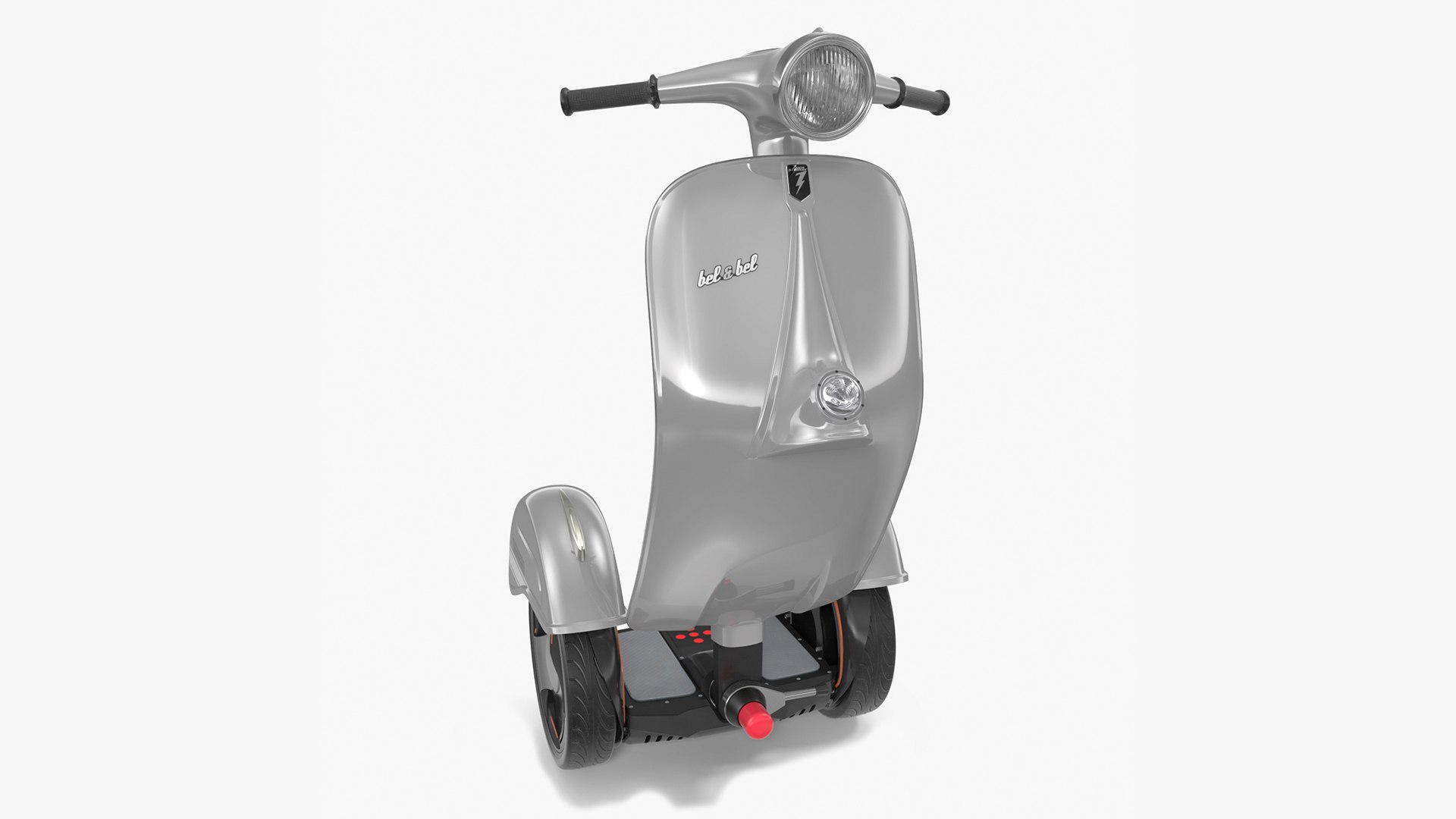 Vespa Z-Scooter Rigged 3D model preview