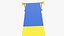 3D Ukrainian Flags and Map Collection V1 model