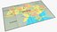 3D Ukrainian Flags and Map Collection V1 model