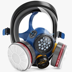 3D Full Face Respirator Mask model