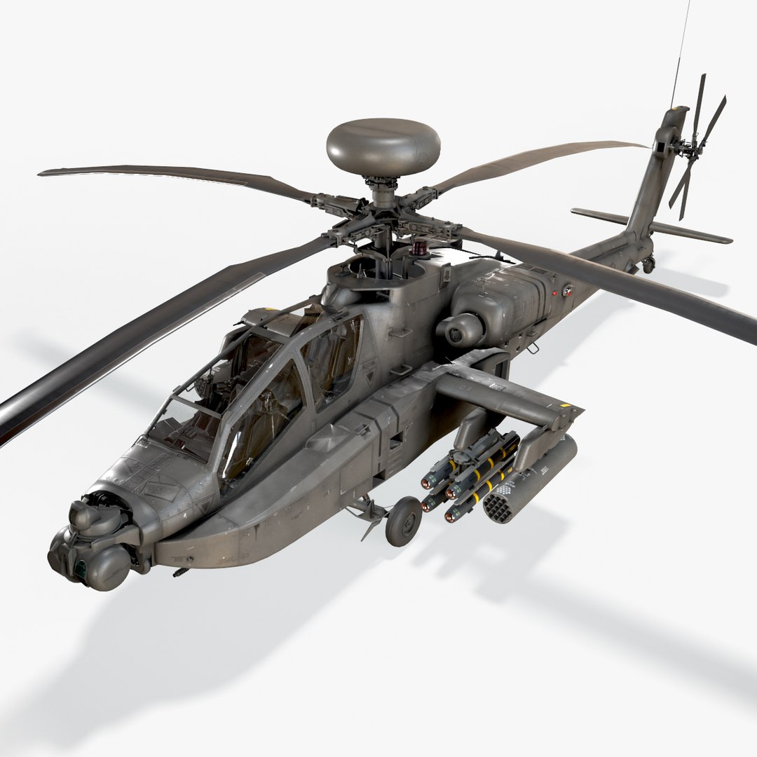 3d Apache Ah-64d Us Army Static - Turbosquid 2064044