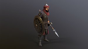 3D model Eastern Warrior 2