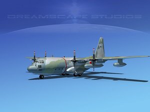 3d cargo lockheed c-130 hercules air