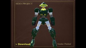 3D sema boxing robot model