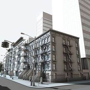city block 3d model