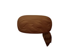 3D coonskin cap