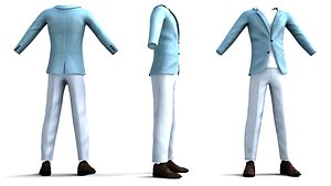 Man Suit with Shoes