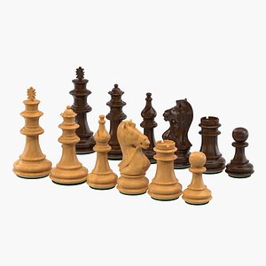 Rook Wooden Chess Pieces 3D - TurboSquid 2093554