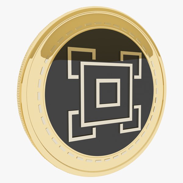 3D Amino Network Cryptocurrency Gold Coin