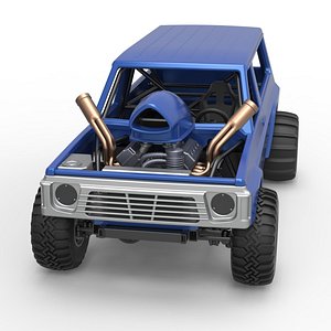 Uphill Sand Racing Dragster Version 4 Scale 1 to 25 3D