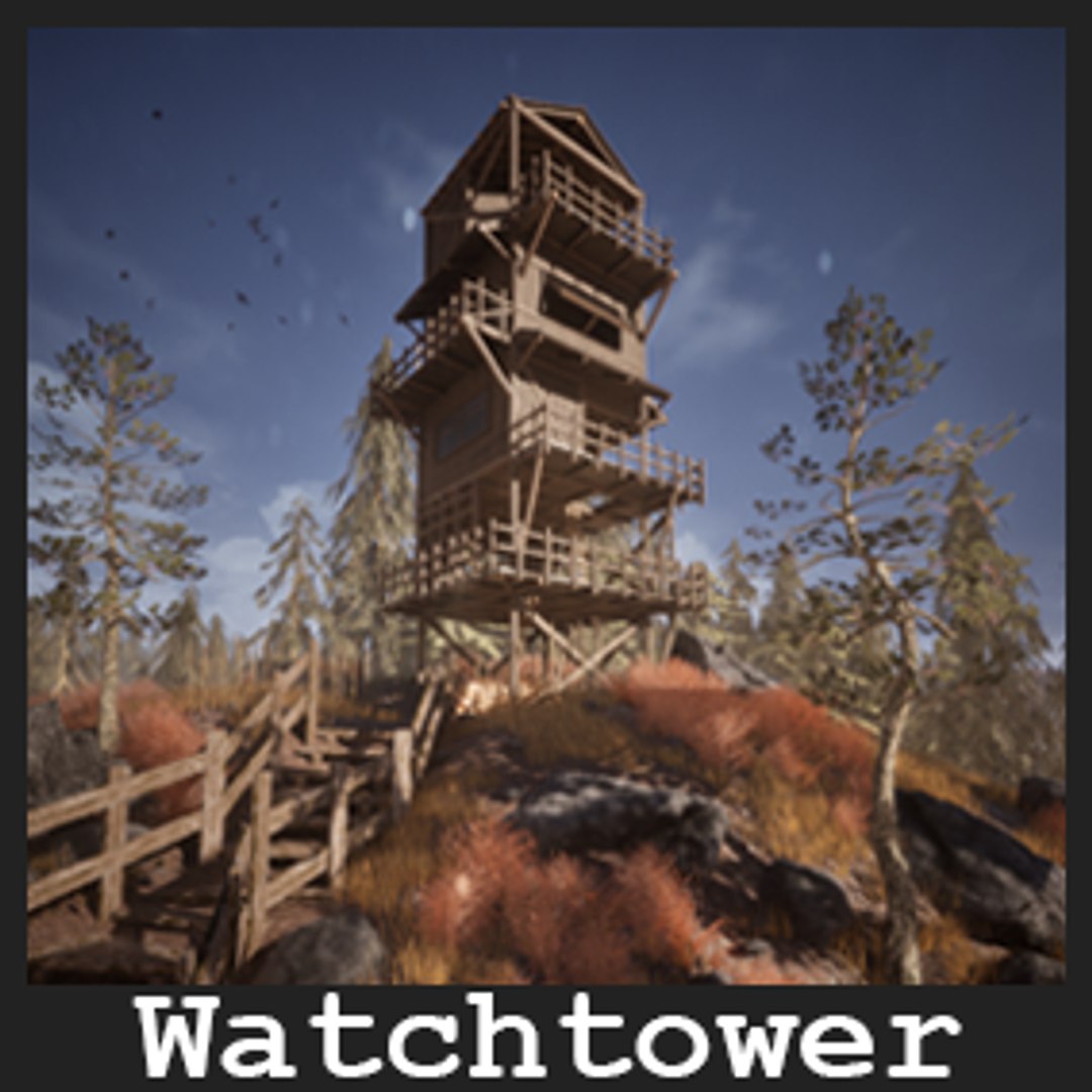 Modular Watchtower 36 Assets 3D - TurboSquid 2195981
