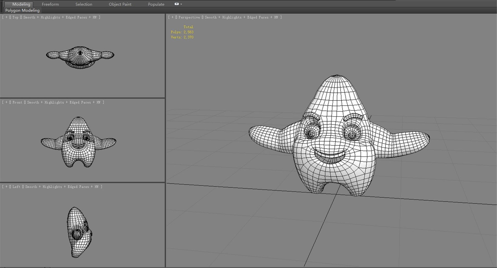 Cartoon Starfish Mascot - Sea Monster Model - TurboSquid 2267860