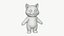 Gatto sorridente dei cartoni animati di alta qualità
