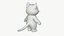 Gatto sorridente dei cartoni animati di alta qualità