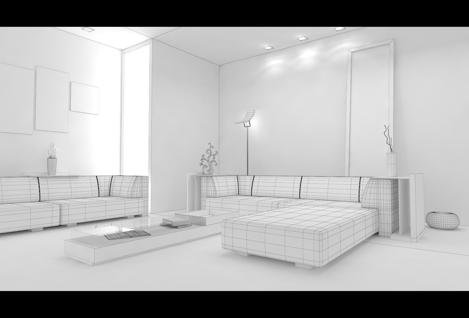 Modern Living Room 3D Model - TurboSquid 1365396
