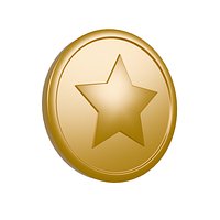 Gold Pentacle Coin - Tarot Magician Arcana