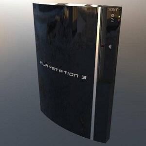 3D sony playstation 3 fat model