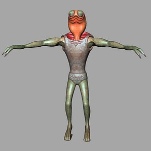 3ds max warrior monster alien