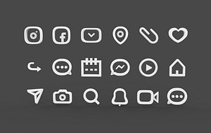 Icons 3D model model