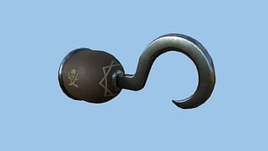 Pirate Hook A7 - Leather Metal - Character Design Fashion 3D model